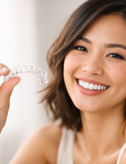 A straighter and brighter smile with teeth whitening and Invisalign at Dentalis Singapore