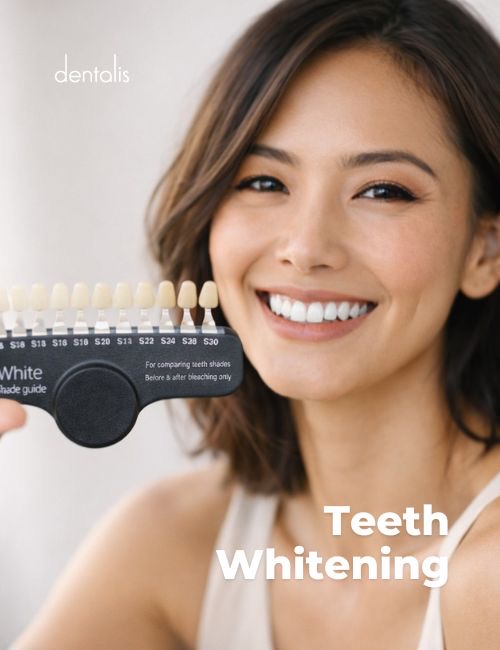 Professional teeth whitening in Singapore at Dentalis